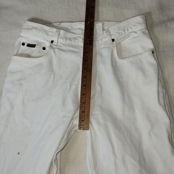 Vtg Calvin Klein Jeans Mens Size 34X30 White Denim Pants Preppy Retro Workwear - Picture 12 of 16